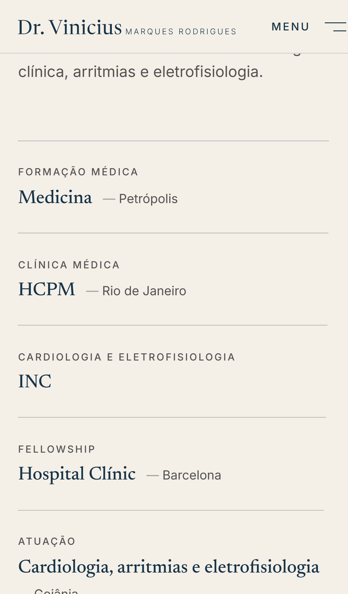 Formação médica no celular.