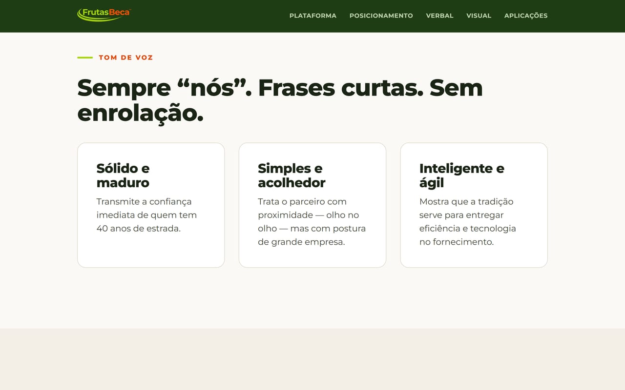 Página do manual com o tom de voz.