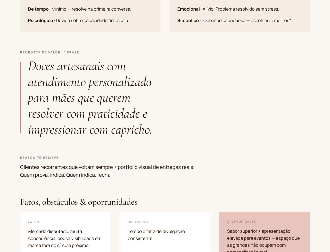 Página do brandbook com a proposta de valor.